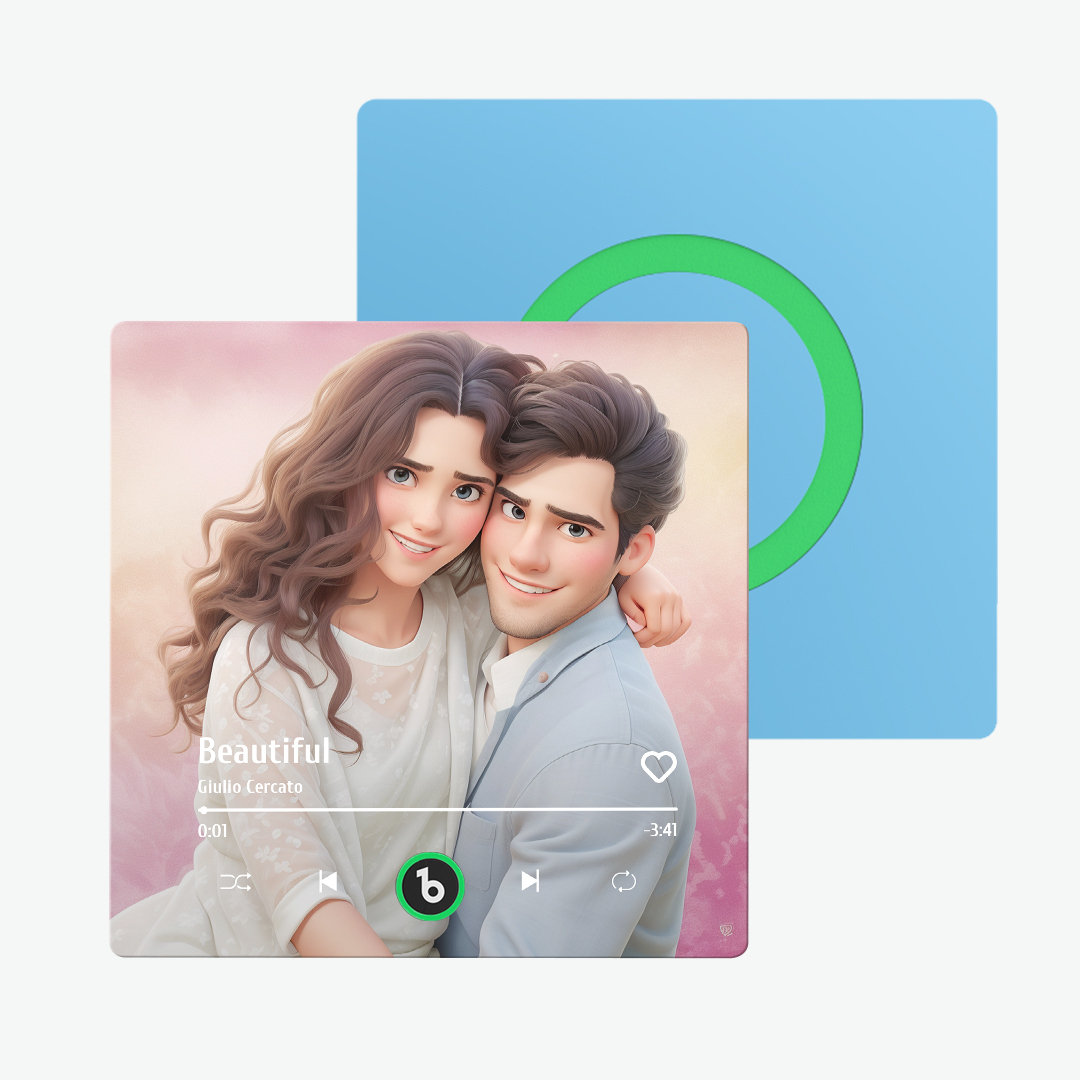 Autocollants Aimantés De Réfrigérateur Personnalisés En Forme De Couple De Dessin Animé, Cadeaux Pour Lui - MaPhotocaleconFr