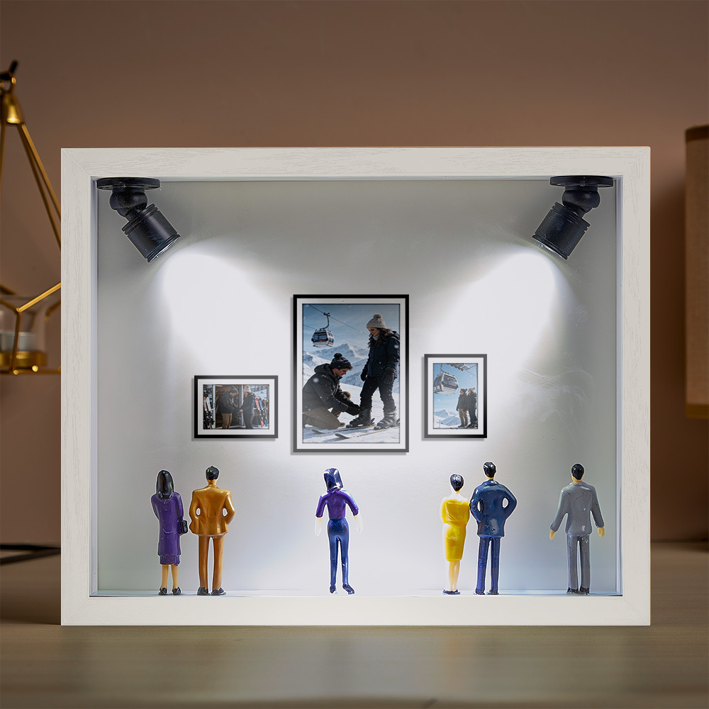 Cadre Photo Personnalisé Mini Galerie D'art Cadre Musée Des États-unis Personnalisé Cadeau Unique Et Significatif Pour Elle Ou Lui - MaPhotocaleconFr