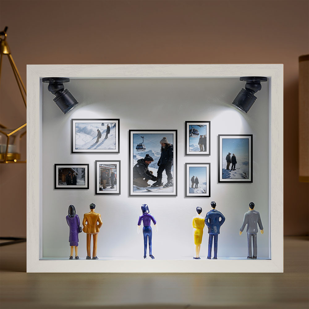 Cadre Photo Personnalisé Mini Galerie D'art Cadre Musée Des États-unis Personnalisé Cadeau Unique Et Significatif Pour Elle Ou Lui - MaPhotocaleconFr