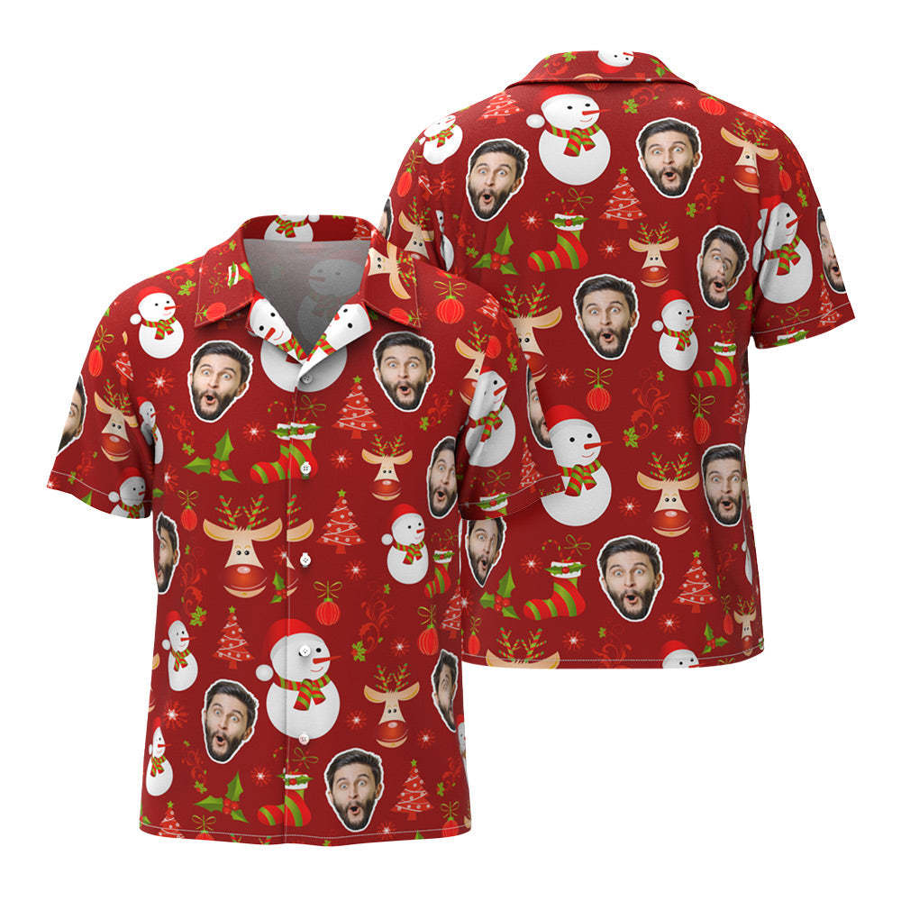 Les Chemises Hawaïennes Personnalisées Croient En La Magie Du Cadeau De Chemise Hawaïenne De Noël - MaPhotocaleconFr