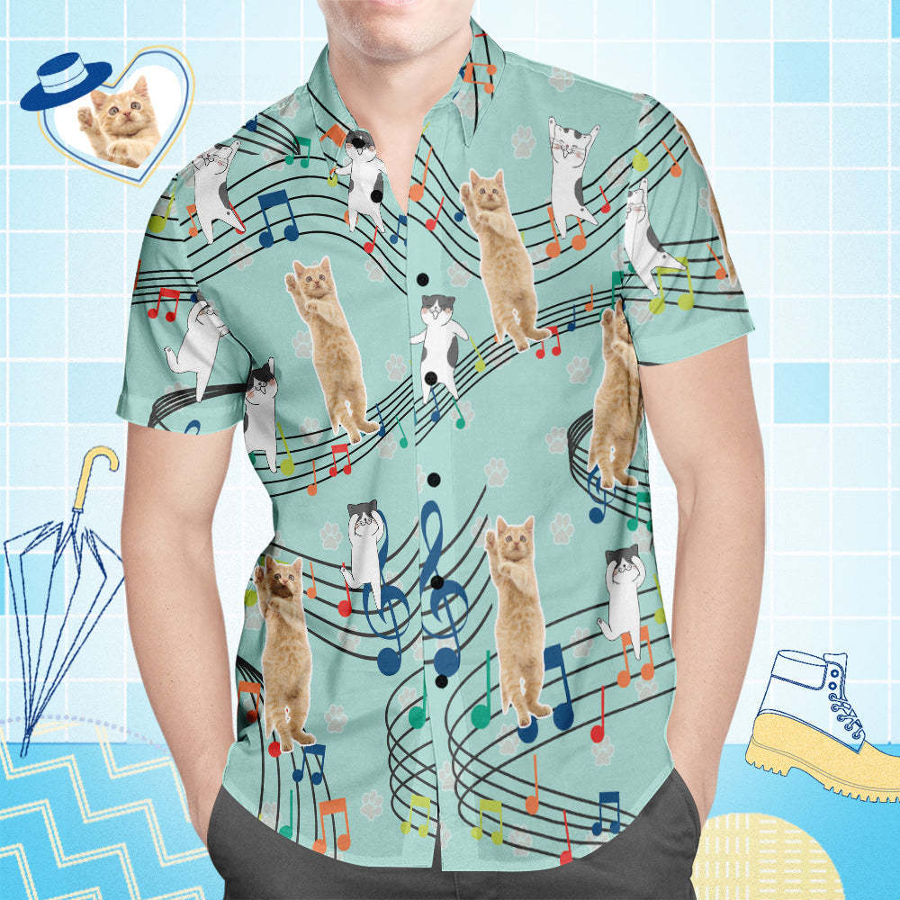 Chemises Hawaïennes Sur Mesure Chemises Pour Hommes Chemises Pour Chat