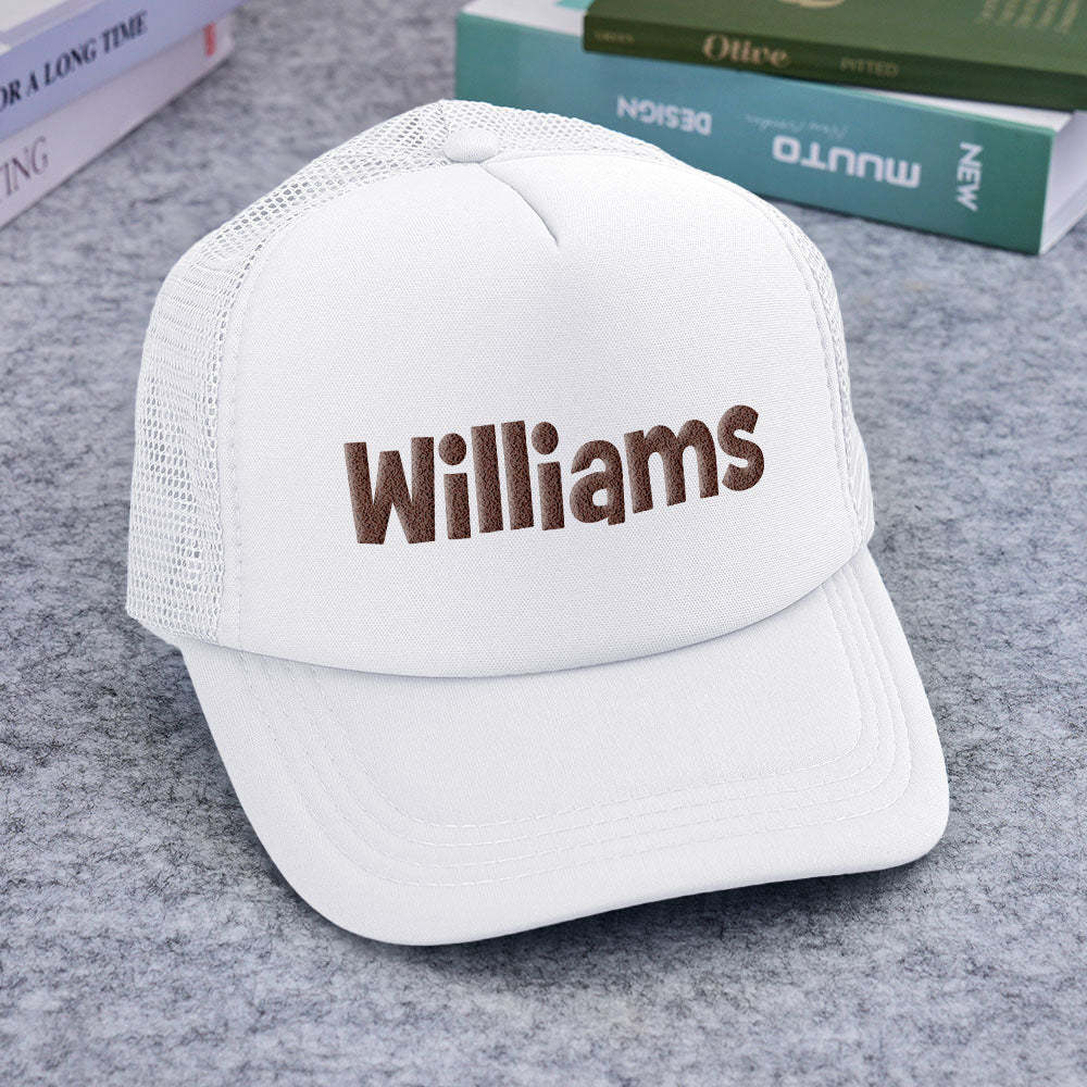 Chapeau De Camionneur Personnalisé À Imprimé Bouffant, Casquettes De Camionneur En Mousse Personnalisées Pour Adultes - MaPhotocaleconFr