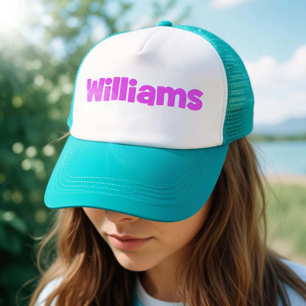 Chapeau De Camionneur Personnalisé Avec Nom Personnalisé, Casquettes De Camionneur En Mousse À Changement De Lumière - MaPhotocaleconFr