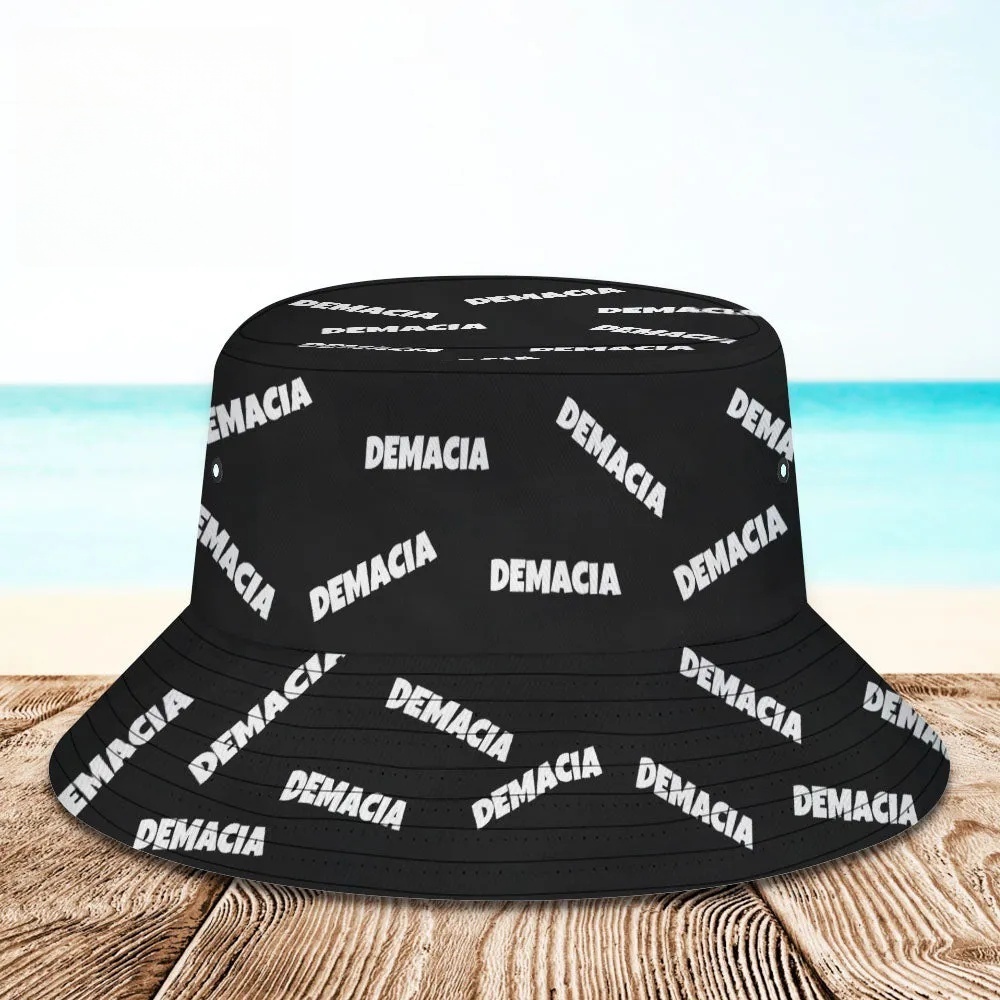 Chapeau de seau personnalisé chapeau de seau unisexe avec texte personnaliser casquette d'été en plein air à large bord randonnée cadeau pour amoureux noir