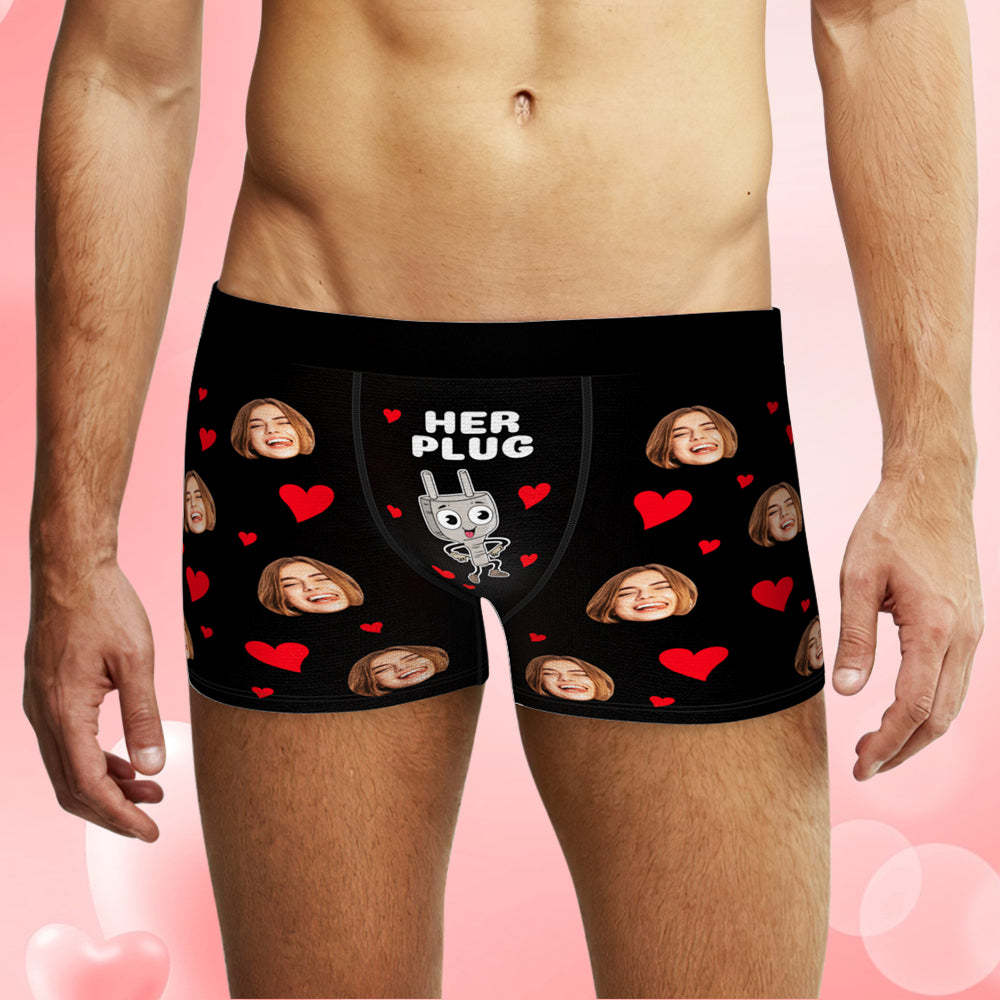 Sous-vêtements De Couple Personnalisés, Boxers Et Culottes Personnalisés, Cadeaux De Saint-valentin - MaPhotocaleconFr