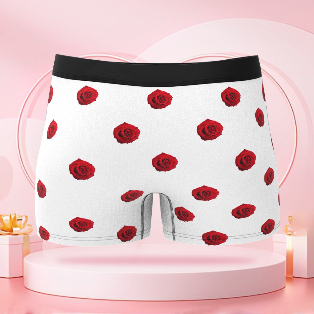 Robe De Dessin Animé Personnalisée Pour Femmes, Boxer De Saint-valentin Avec Visages Personnalisés, Cadeaux De Saint-valentin Pour Petit Ami - MaPhotocaleconFr