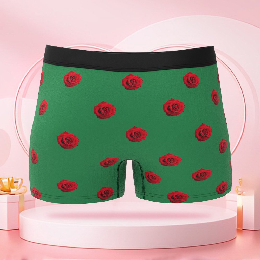 Robe De Dessin Animé Personnalisée Pour Femmes, Boxer De Saint-valentin Avec Visages Personnalisés, Cadeaux De Saint-valentin Pour Petit Ami - MaPhotocaleconFr