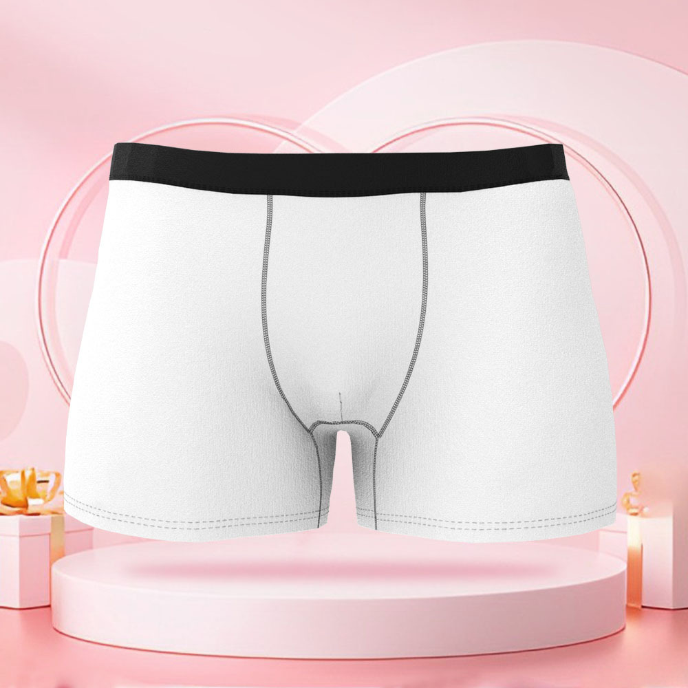 Boxer Personnalisé Pour Homme Avec Photo De Visage De Couple Et Motifs De Corps De Couple, Boxer Pour Petit Ami, Cadeaux De Saint-valentin - MaPhotocaleconFr