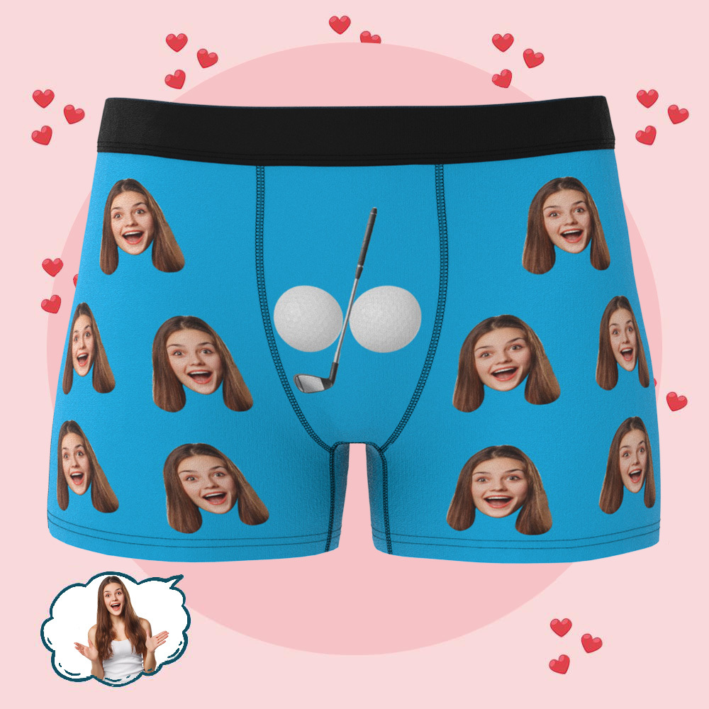 Boxer Personnalisé Pour Homme, Sous-vêtement Photo Personnalisé Pour Petit Ami, Mari, Anniversaire, Anniversaire - MaPhotocaleconFr