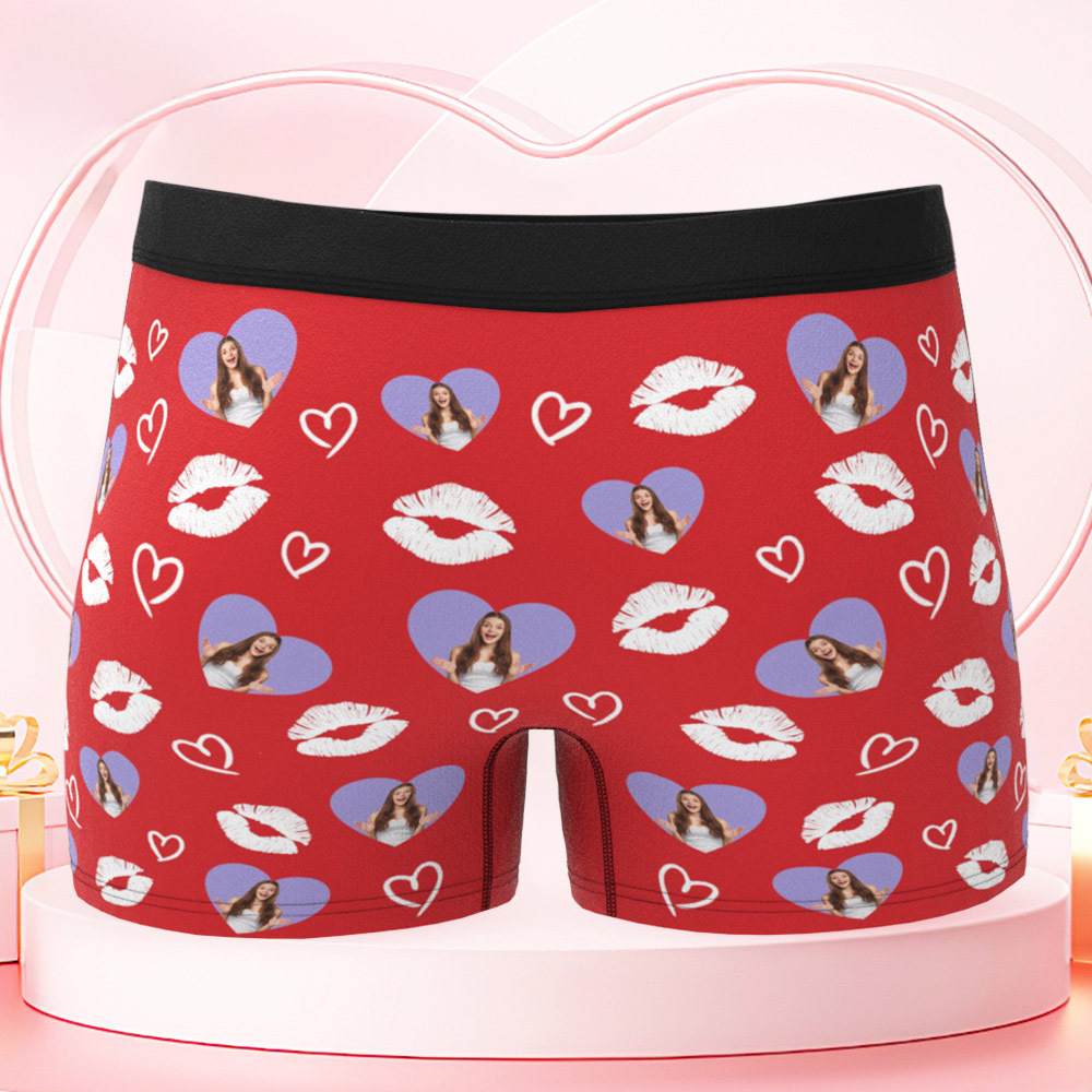 Je L'ai Léché, Alors C'est À Moi. Boxer Personnalisé Amusant Pour Mari Avec Votre Visage - MaPhotocaleconFr