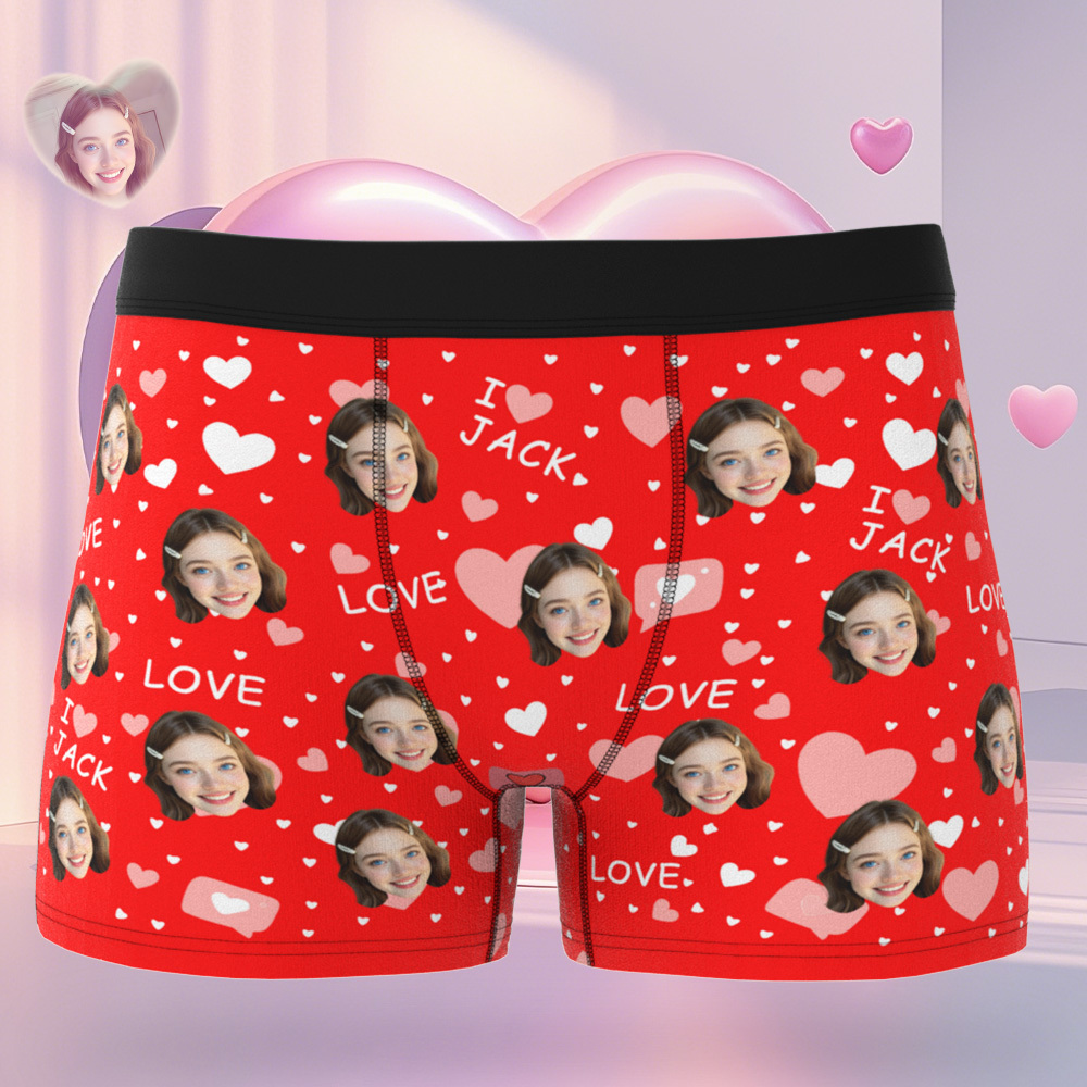 Sous-vêtements Personnalisés Pour Homme, Cadeau D'anniversaire, De Saint-valentin Pour Lui Ou Son Petit Ami - MaPhotocaleconFr
