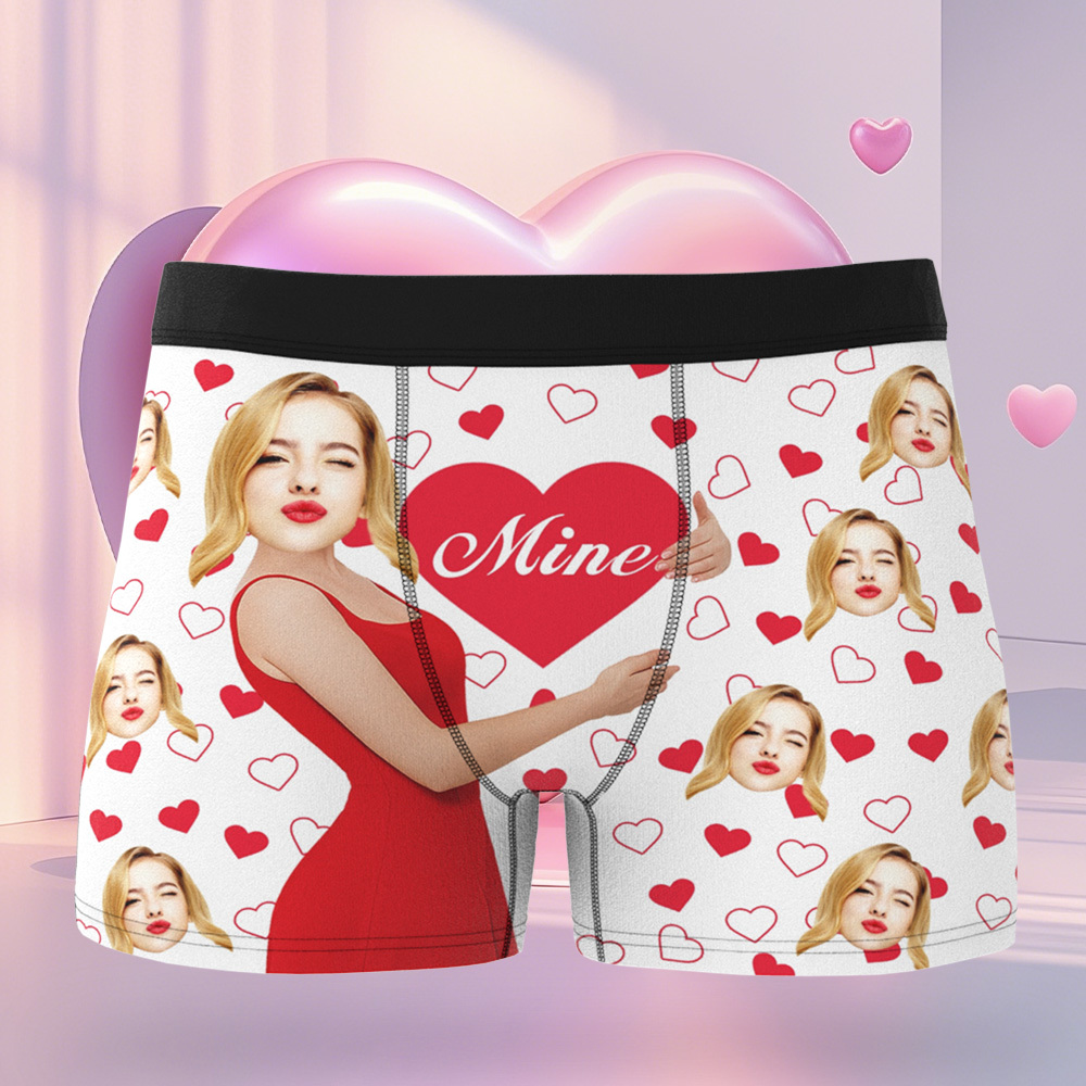Sous-vêtements Personnalisés Pour Homme, Cadeau D'anniversaire, De Saint-valentin Pour Lui Ou Son Petit Ami - MaPhotocaleconFr