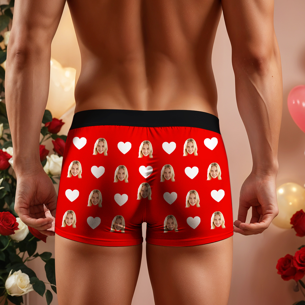 Sous-vêtements Personnalisés Pour Homme, Cadeau Idéal Pour Un Anniversaire, La Saint-valentin Ou Toute Autre Occasion Spéciale. Offrez-le À Votre Petit Ami Ou À Votre Amoureux(se) ! - MaPhotocaleconFr