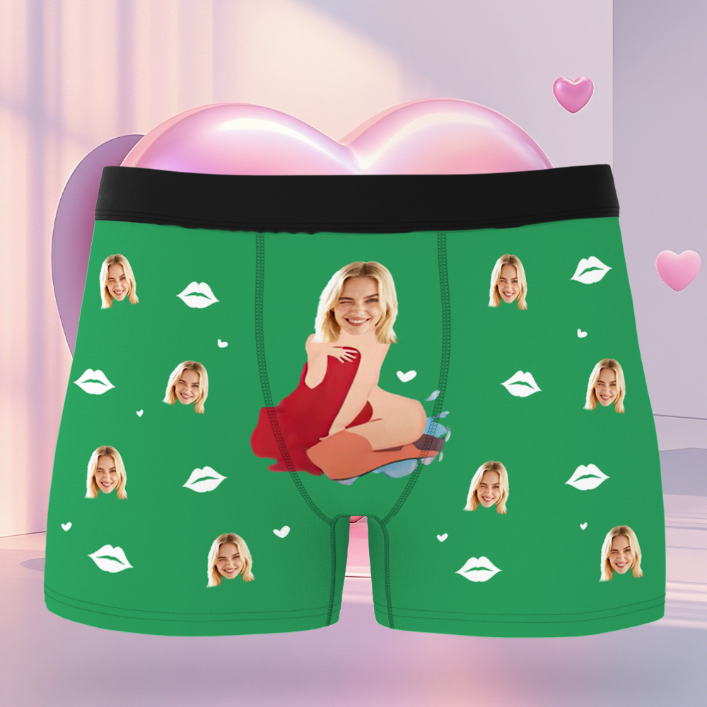 Sous-vêtements Personnalisés Pour Homme, Cadeau D'anniversaire, De Saint-valentin Ou Autre, Idéal Pour Lui Ou Votre Petit Ami. - MaPhotocaleconFr