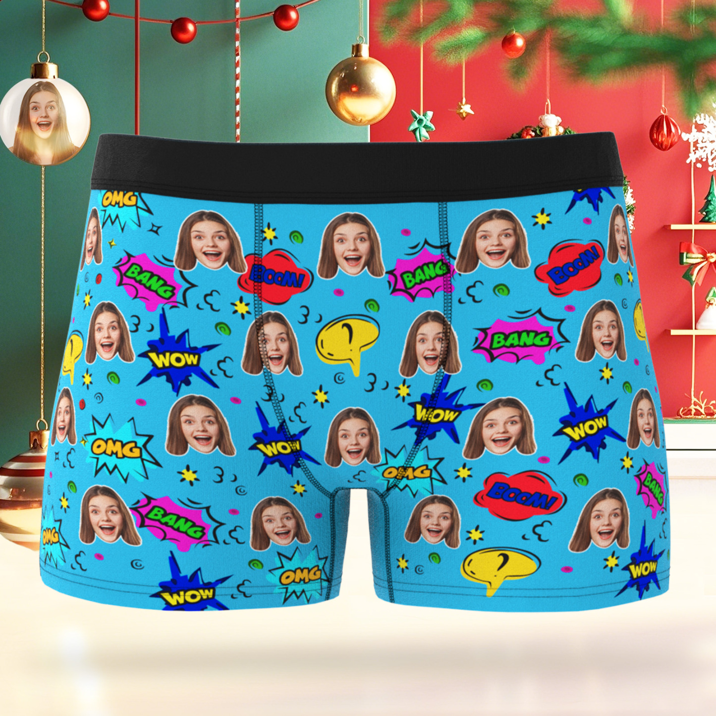 Sous-vêtements Personnalisés Pour Hommes, Super-héros, Photo Personnalisée, Cadeau Pour Petit Ami - MaPhotocaleconFr