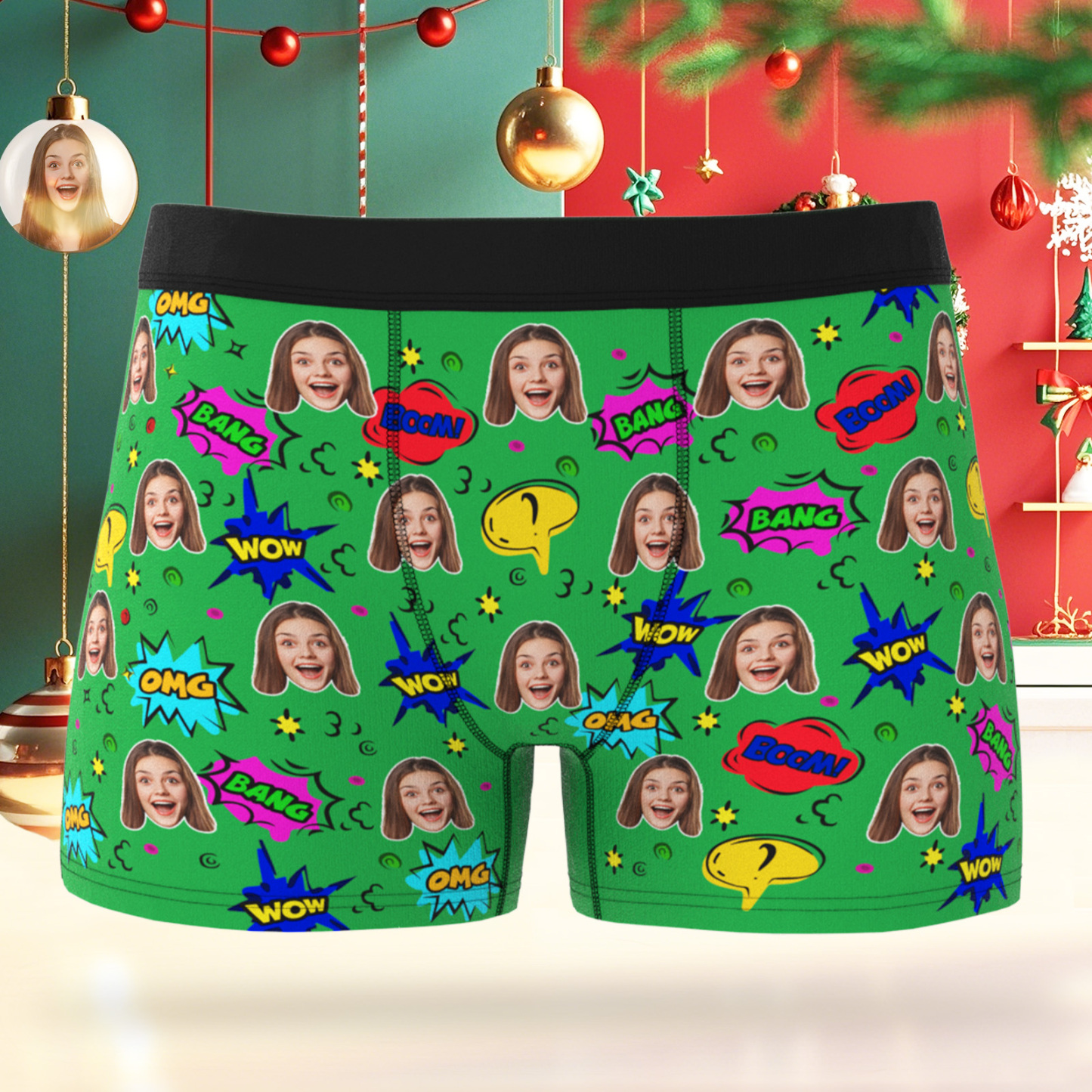 Sous-vêtements Personnalisés Pour Hommes, Super-héros, Photo Personnalisée, Cadeau Pour Petit Ami - MaPhotocaleconFr