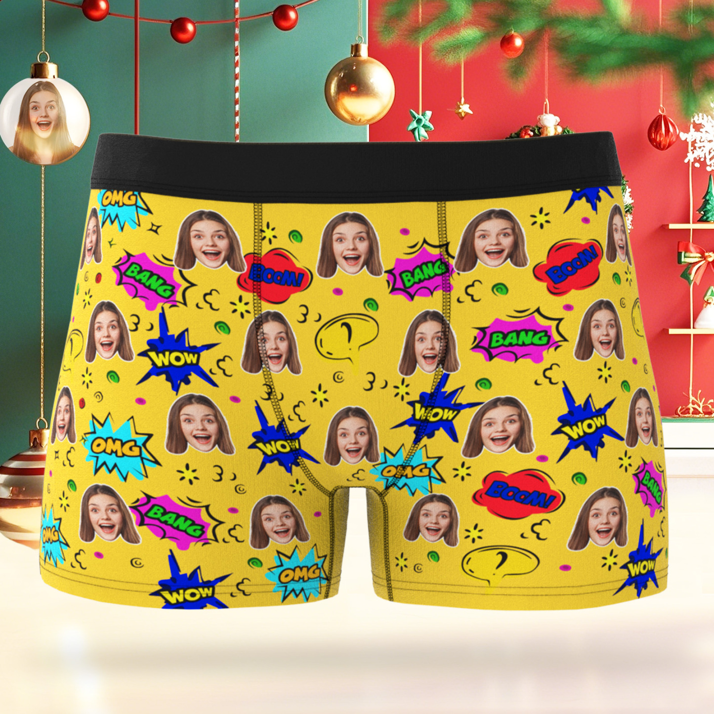 Sous-vêtements Personnalisés Pour Hommes, Super-héros, Photo Personnalisée, Cadeau Pour Petit Ami - MaPhotocaleconFr