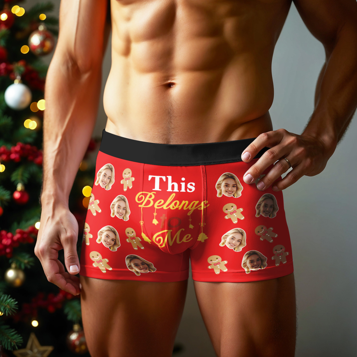 Sous-vêtements Personnalisés Avec Photo, Boxers Homme Avec Visage Personnalisé Amusant, Cadeau Idéal Pour Noël Ou La Saint-valentin - MaPhotocaleconFr