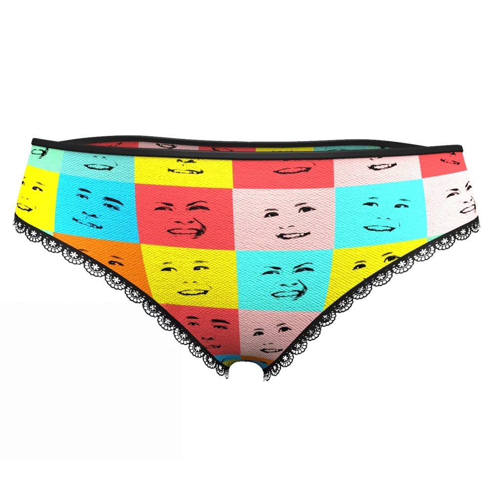 Pantalon Femme Visage Personnalisé Expression Consacrée