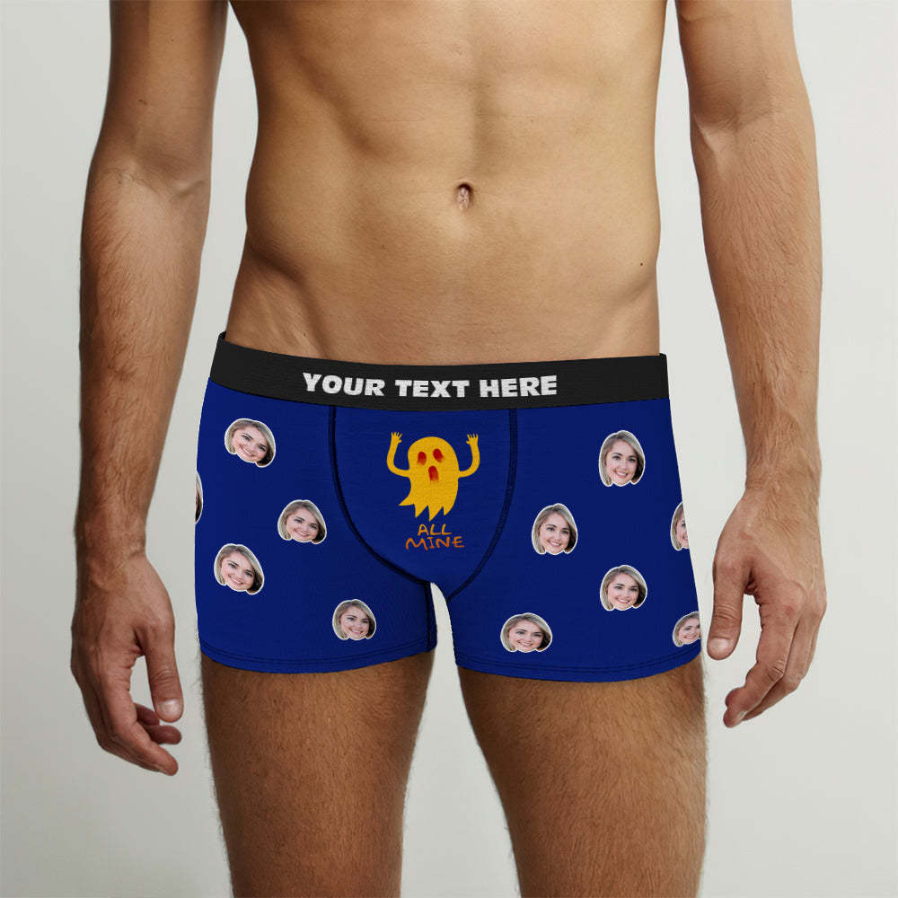 Personnaliser les shorts de boxe pour hommes face boxer cadeau d'Halloween - tout pour moi