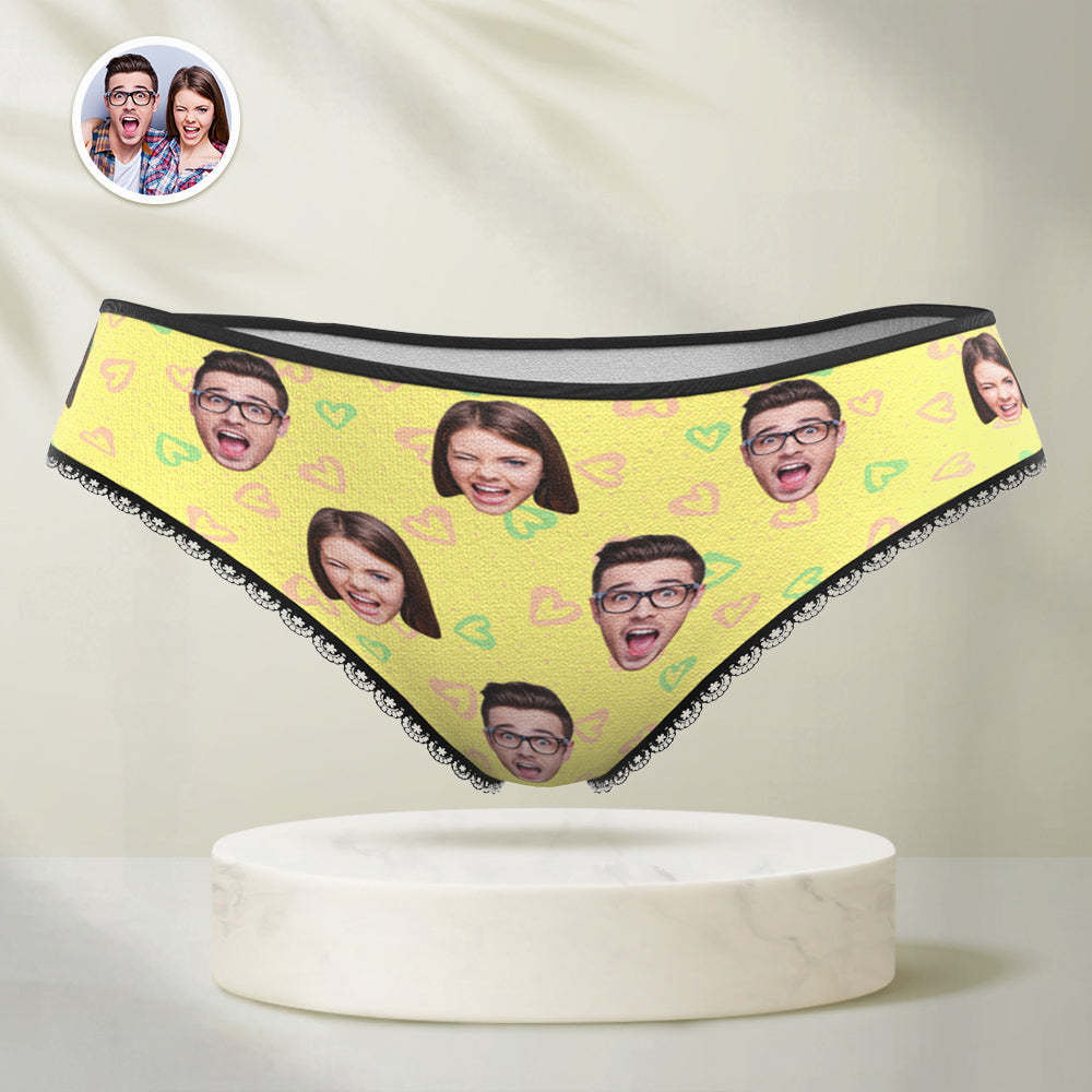 Personnaliser Les Sous - Vêtements Faciaux Personnaliser Les Photos Sous - Vêtements Femmes Cadeaux D'Amour