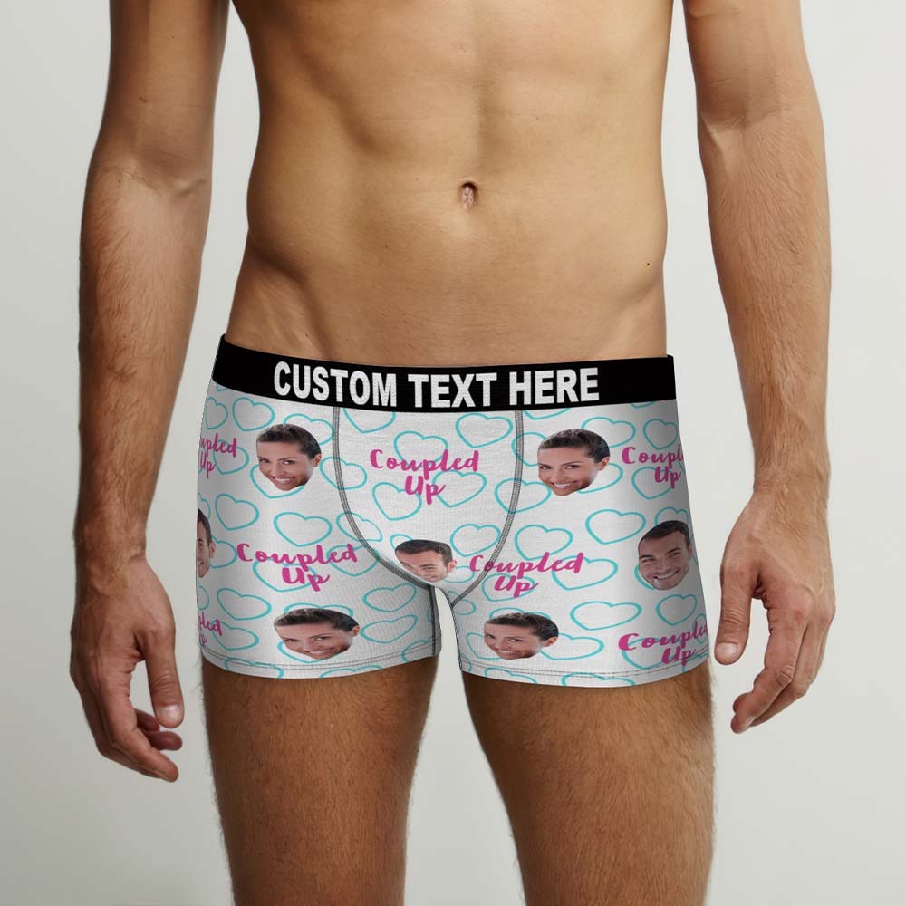 Boxers Visage Personnalisés Shorts Hommes Personnalisés Avec Photo - Couplé - MaPhotoCaleçonFr