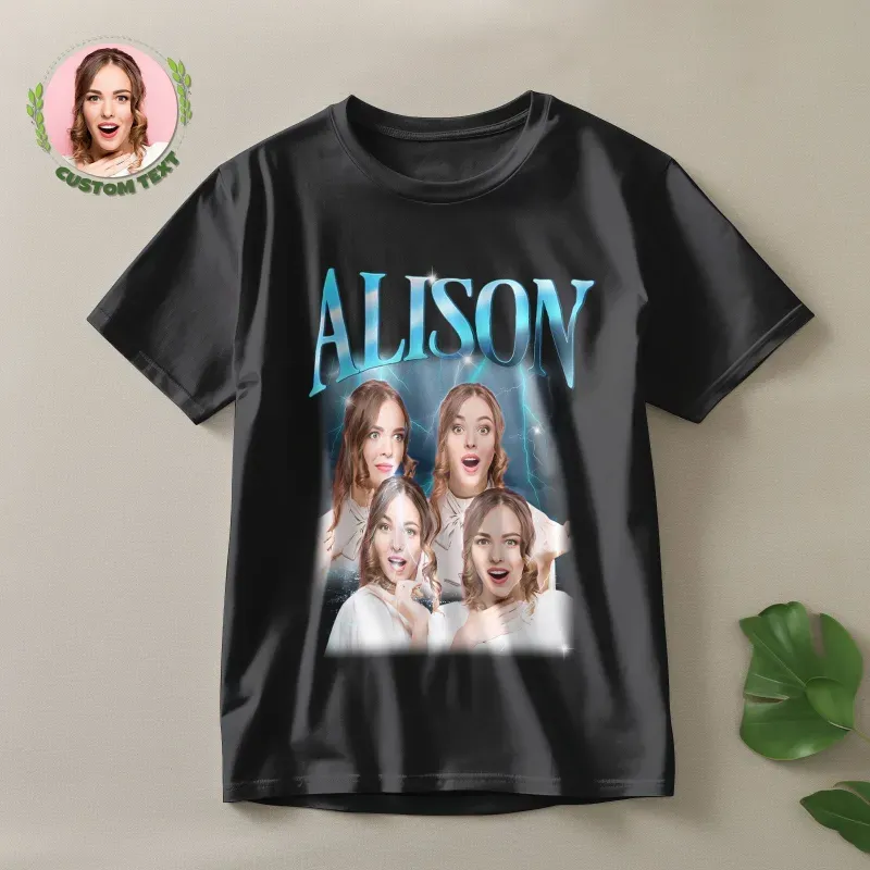 T-shirt photo personnalisé « Best Dad Ever », tee-shirt de collage de photos de bébé personnalisé pour papa, cadeau unique pour la fête des pères