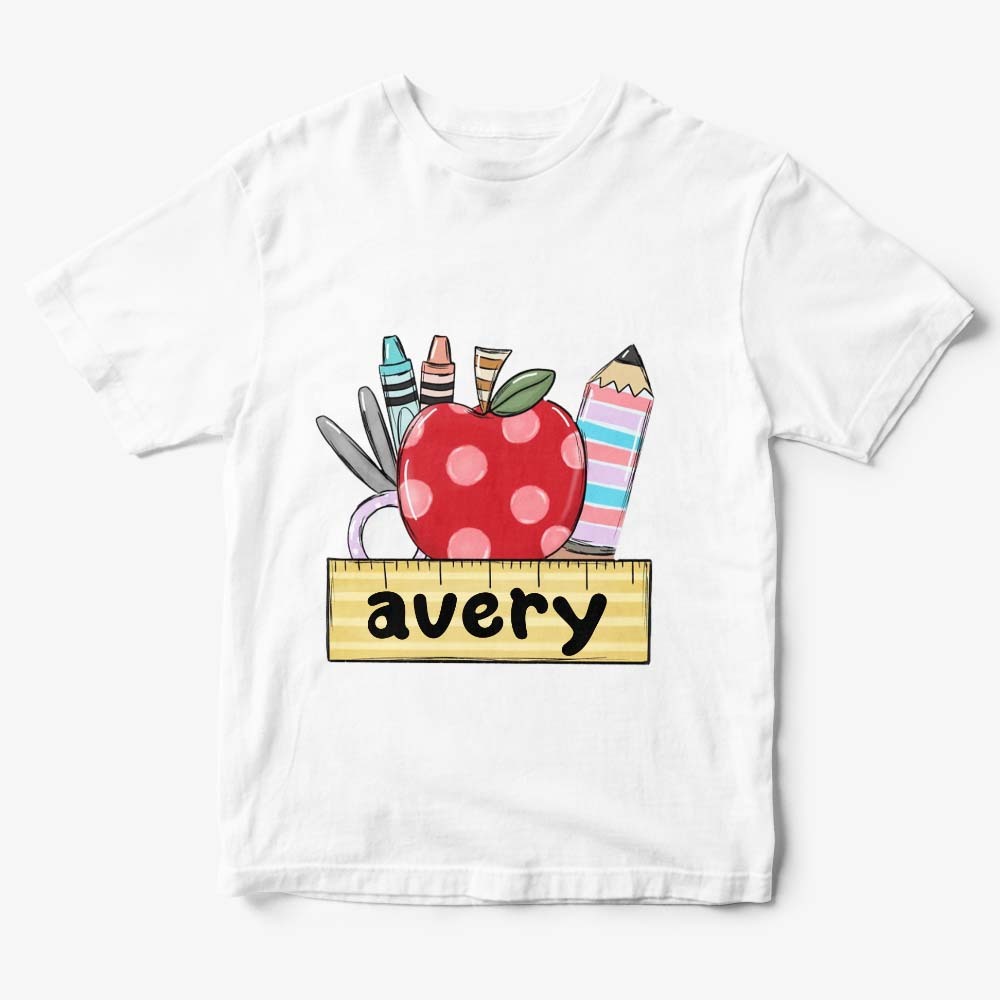 T-shirt Personnalisé De Rentrée Scolaire, Cadeau De Chemise Du Premier Jour D'école Pour Les Enfants - MaPhotocaleconFr