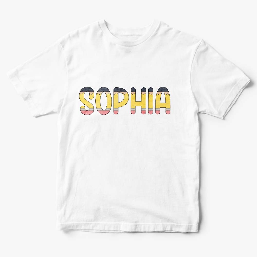 T-shirt Personnalisé Avec Nom De Crayon De Rentrée Scolaire, Cadeau De Chemise Du Premier Jour D'école Pour Les Enfants - MaPhotocaleconFr