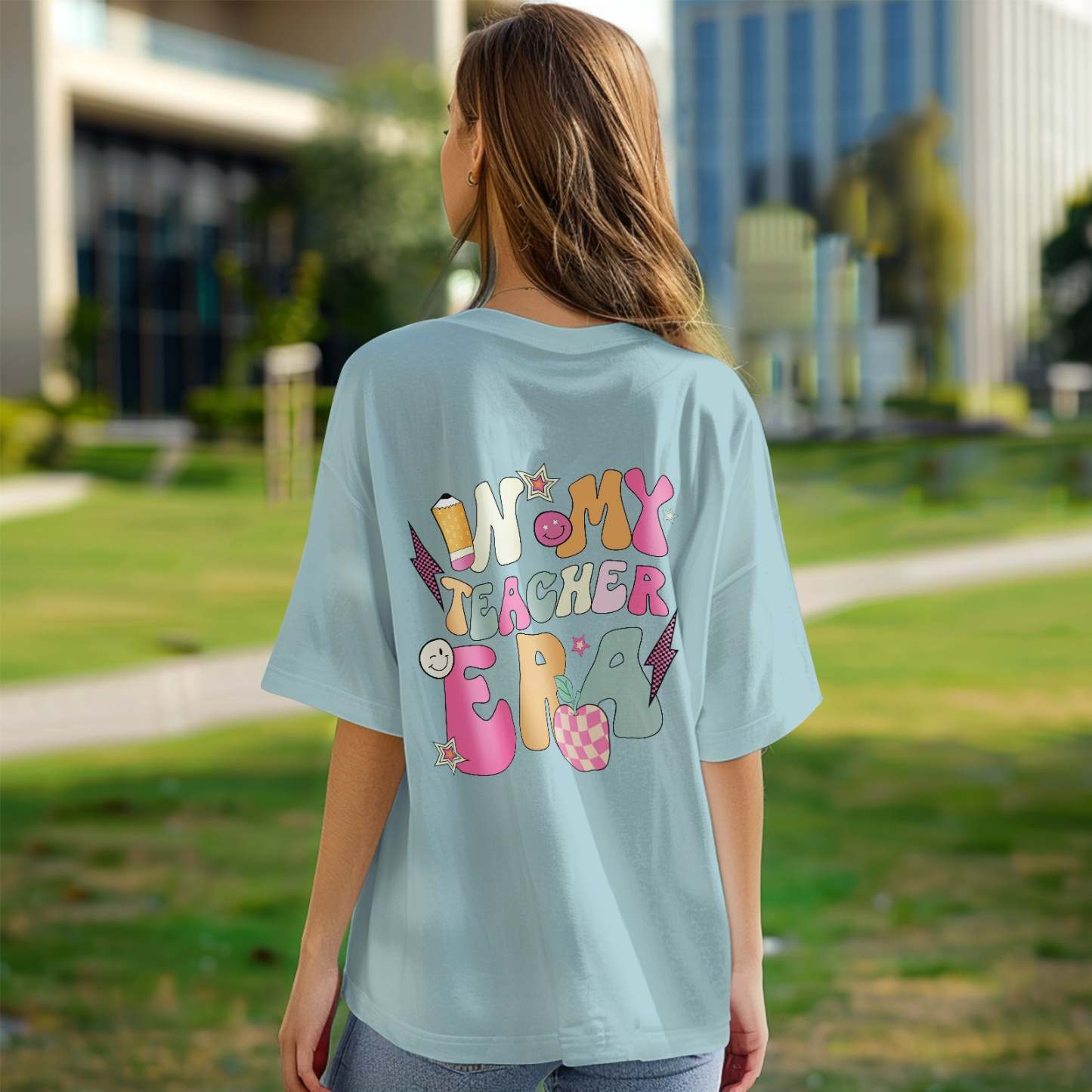 T-shirt Personnalisé In My Teacher Era, Chemise Avec Nom Personnalisé Pour Enseignant, Cadeaux De Rentrée Scolaire - MaPhotocaleconFr