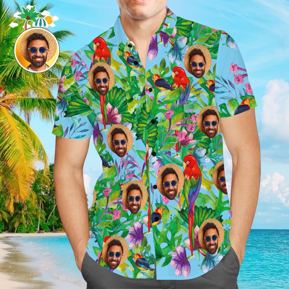 Chemises Hawaïennes Personnalisées Bière Et Toasts Aperçu En Ligne Chemises Aloha Beach Personnalisées Pour Hommes