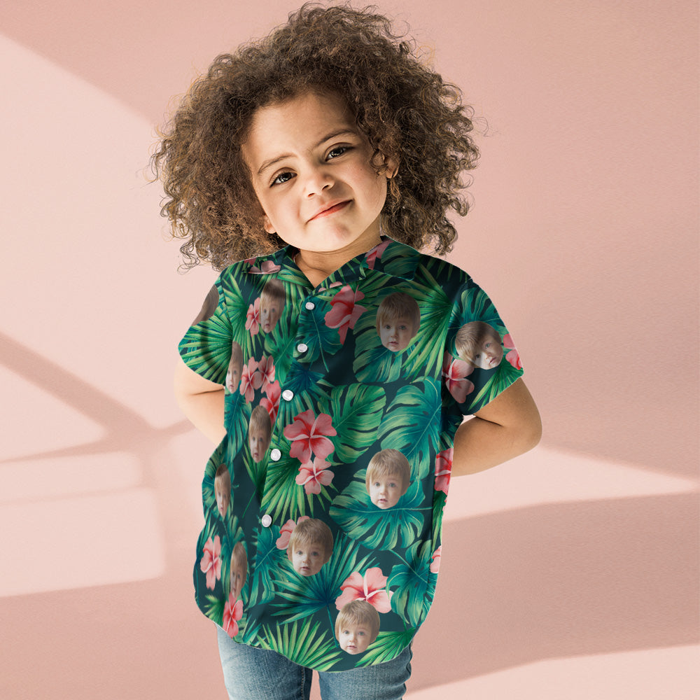 Chemise Hawaïenne Personnalisée Pour Enfants