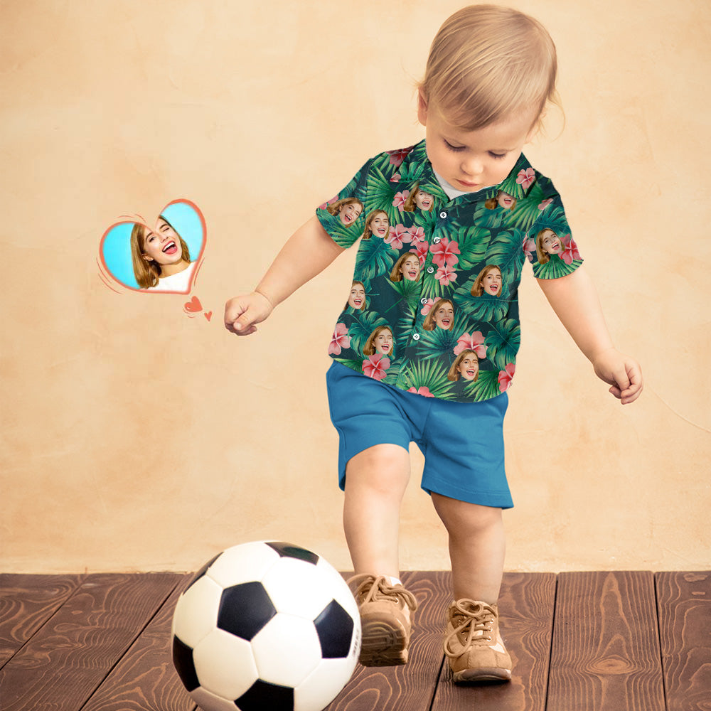 Chemise Hawaïenne Personnalisée Pour Enfants