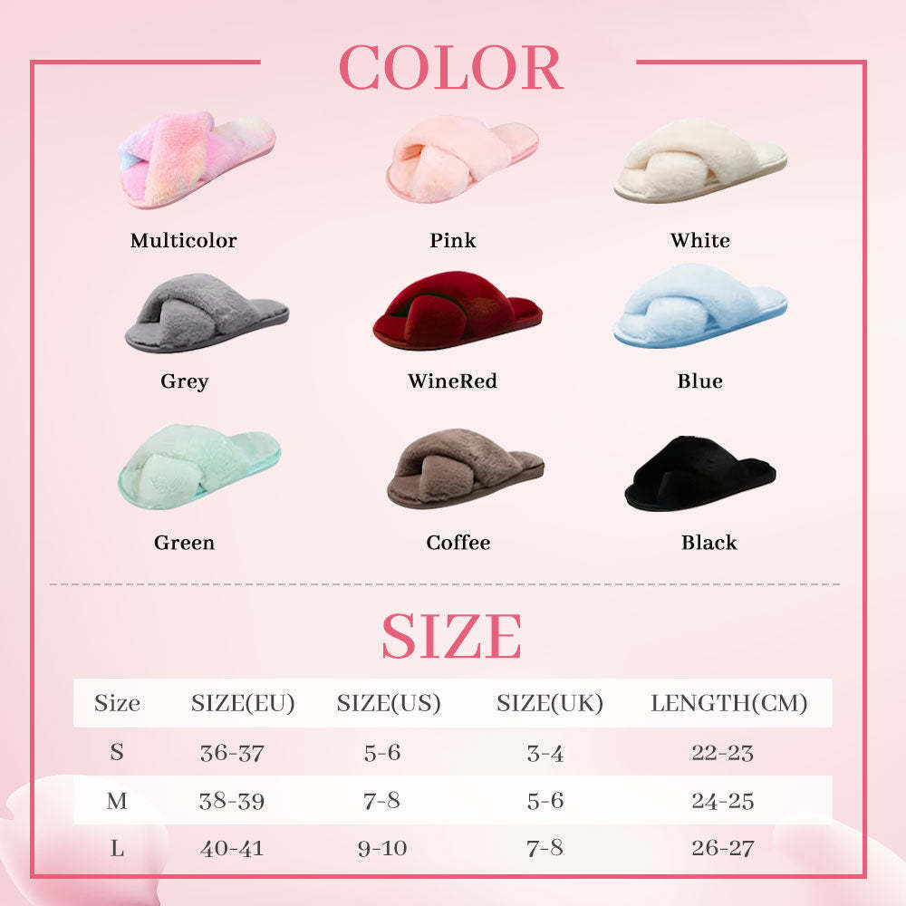 Pantoufles En Peluche Personnalisées, Pantoufles De Mariée Moelleuses Avec Perles Croisées, Cadeau De Mariage Pour La Mariée - MaPhotocaleconFr