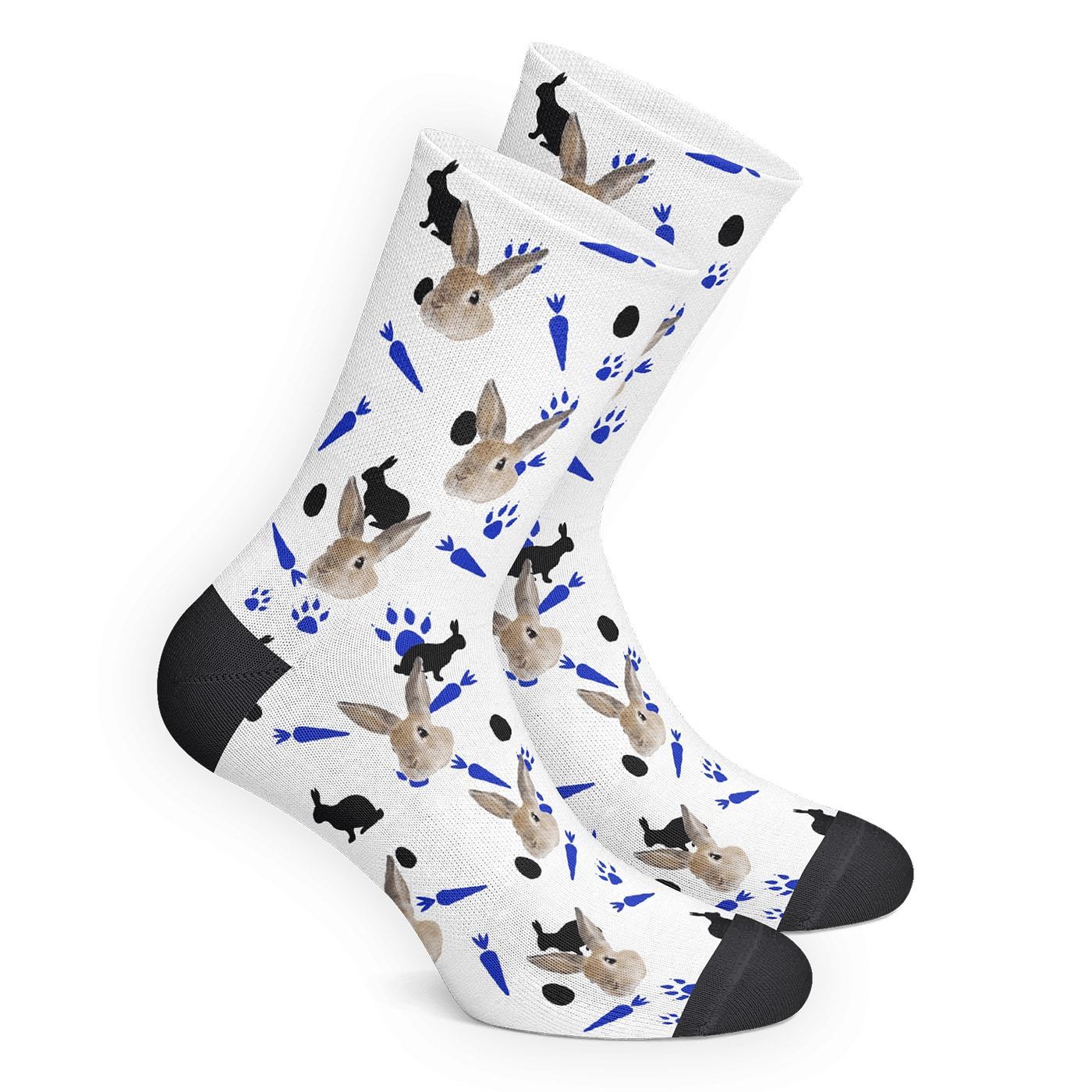 Chaussettes De Lapin Personnalisées - MaPhotocaleconFr