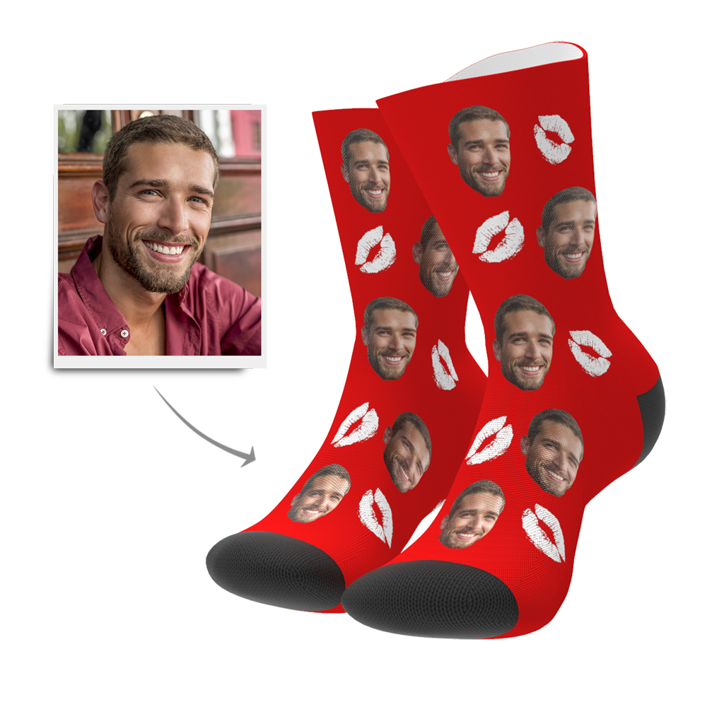Chaussettes Baiser Personnalisées - MaPhotocaleconFr