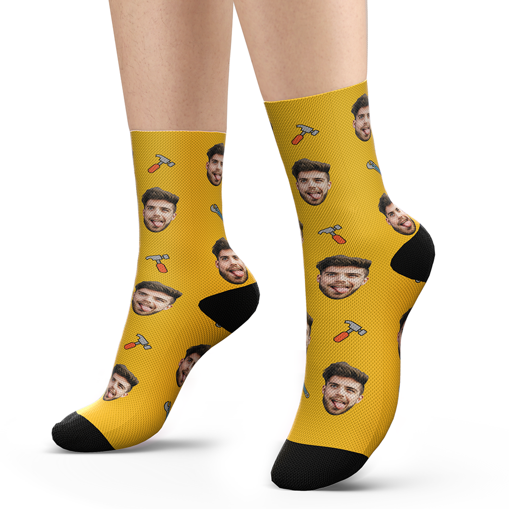Chaussettes Photo D'outils Personnalisés - MaPhotocaleconFr