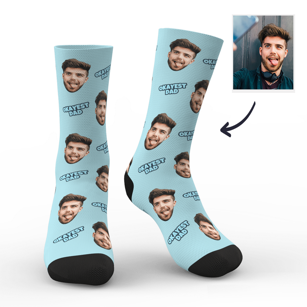 Chaussettes Photo Personnalisées De Papa Le Plus Correct - MaPhotocaleconFr