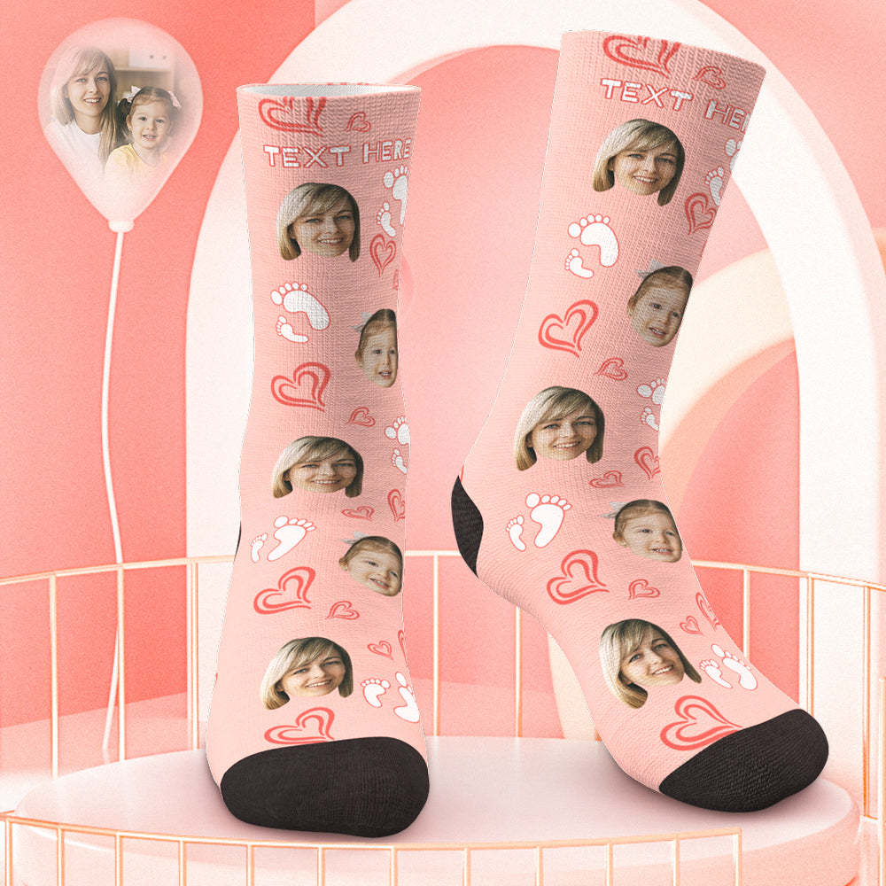 Cadeaux de chaussettes personnalisés pour ses cadeaux de fête des mères ou cadeaux d'anniversaire pour maman