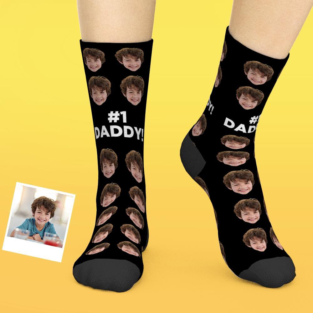 Cadeaux De Chaussettes Personnalisées Pour Papa #1 Papa - MaPhotocaleconFr