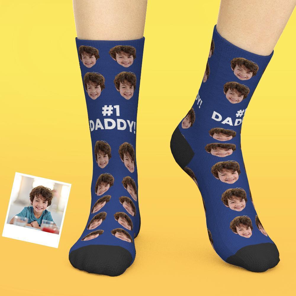 Cadeaux De Chaussettes Personnalisées Pour Papa #1 Papa - MaPhotocaleconFr