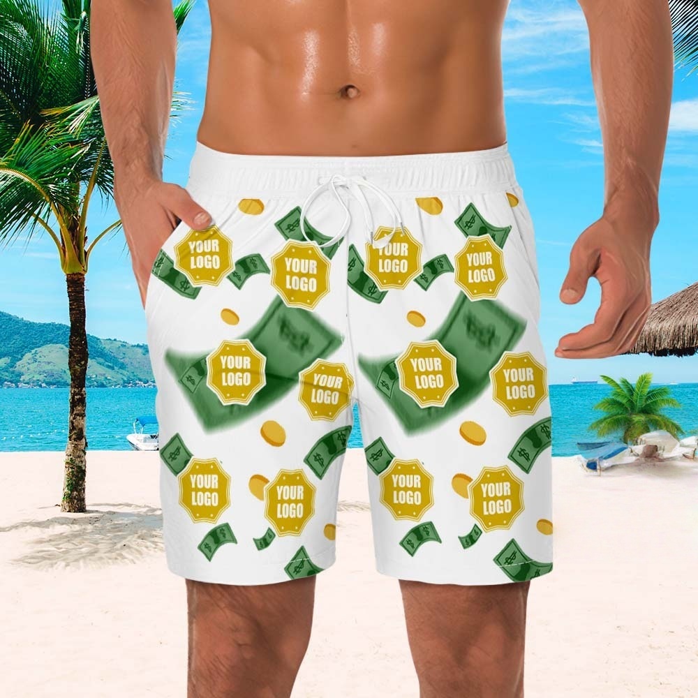 Logo Personnalisé Maillot De Bain Cadeaux Uniques Pour Lui - Argent