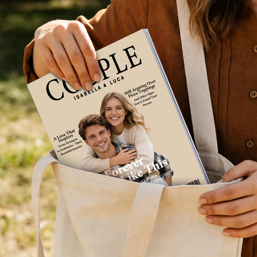 Magazine De Couple Personnalisé Pour Elle À L'occasion De La Saint-valentin Et De Votre Anniversaire. - MaPhotocaleconFr