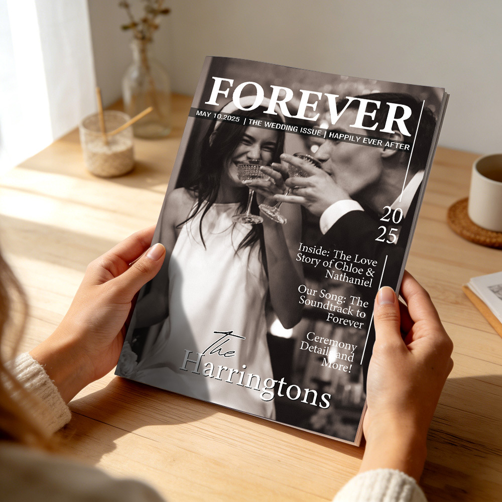 Magazine Personnalisé Pour Les Couples Mariés À L'occasion De Leur Anniversaire De Mariage - MaPhotocaleconFr