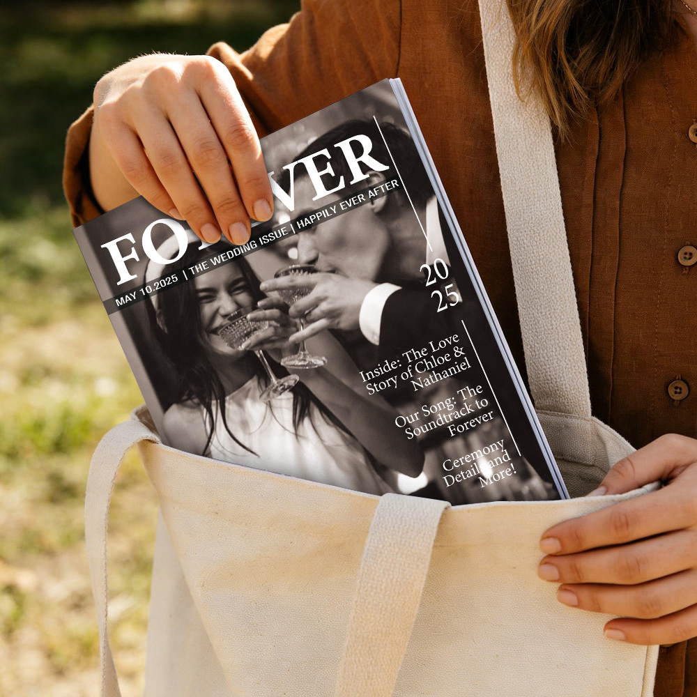 Magazine Personnalisé Pour Les Couples Mariés À L'occasion De Leur Anniversaire De Mariage - MaPhotocaleconFr