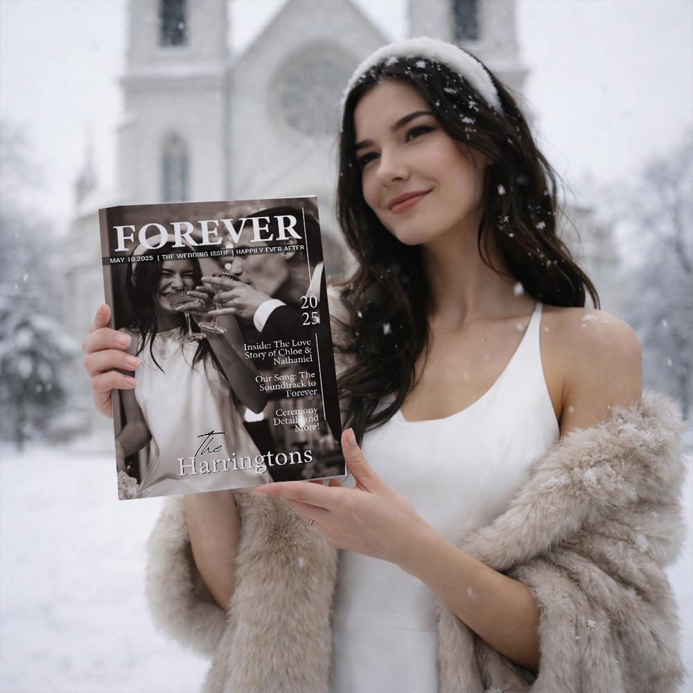 Magazine Personnalisé Pour Les Couples Mariés À L'occasion De Leur Anniversaire De Mariage - MaPhotocaleconFr