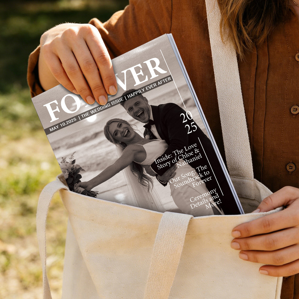 Magazine Personnalisé Pour Les Couples Mariés À L'occasion De Leur Anniversaire De Mariage - MaPhotocaleconFr