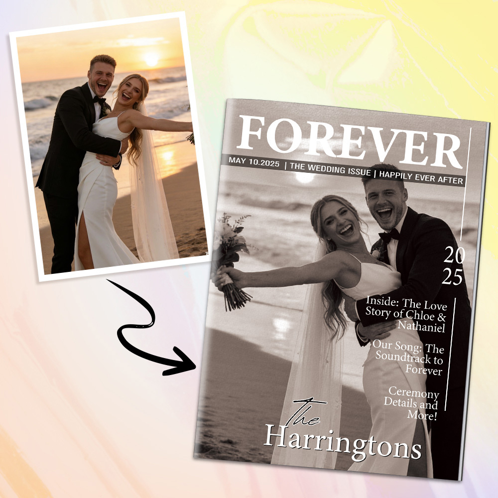 Magazine Personnalisé Pour Les Couples Mariés À L'occasion De Leur Anniversaire De Mariage - MaPhotocaleconFr