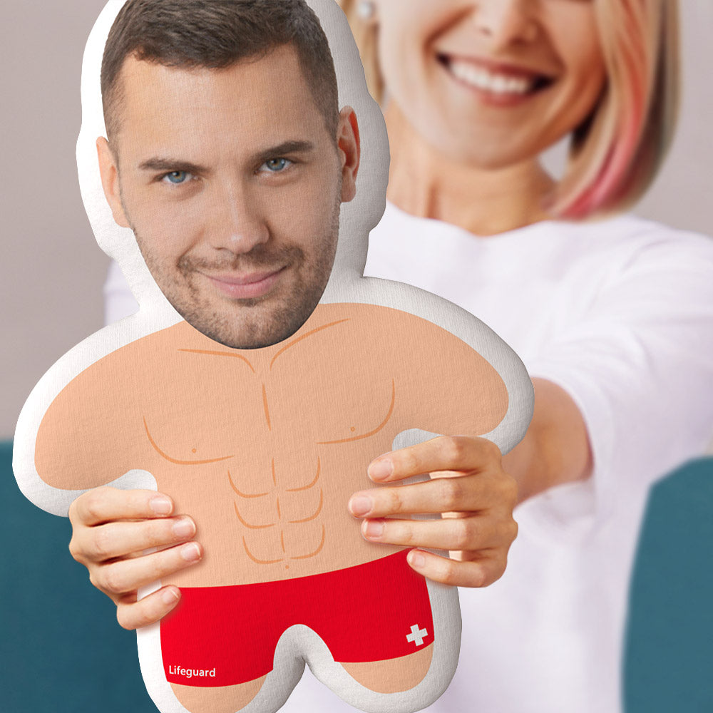 Oreiller Mankini Teddy Avec Visage Personnalisé Et Photo Amusante Minime - MaPhotocaleconFr