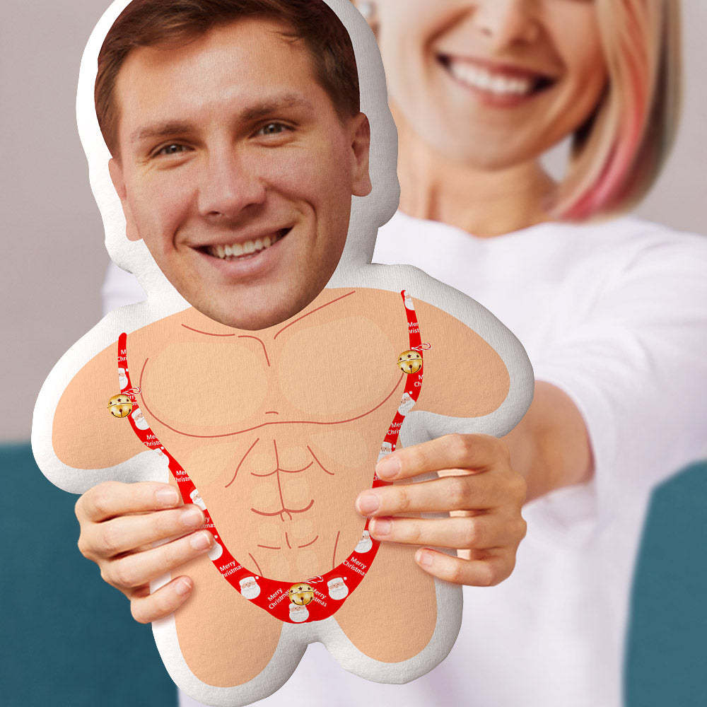 Poupée Mankini Minime À Visage Personnalisé, Ours En Peluche, Coussin Photo Personnalisé - MaPhotocaleconFr